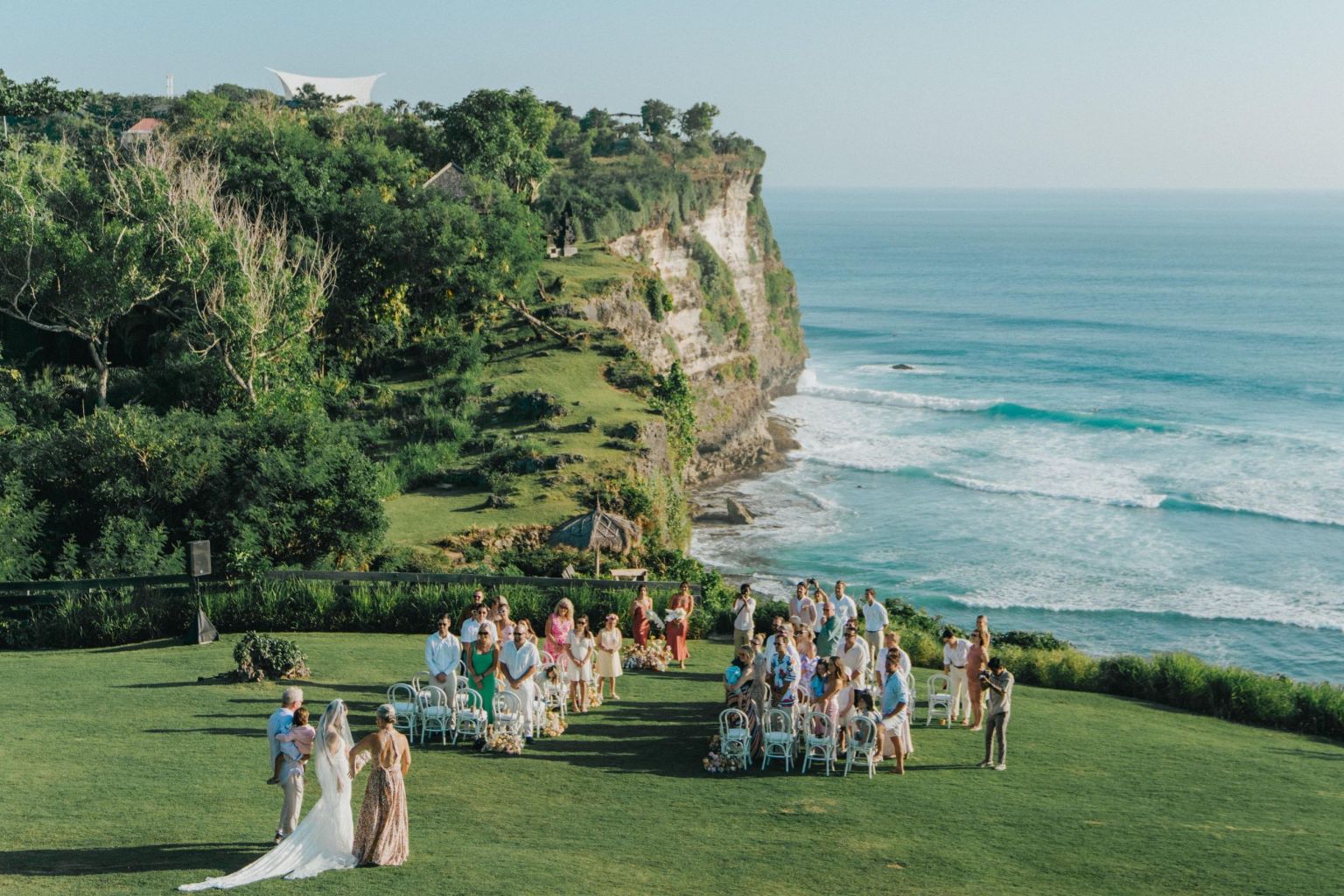 Wedding procession at Uluwatu Surf Villas Bali